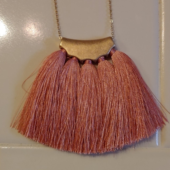 Long rose gold necklace - Picture 2 of 3